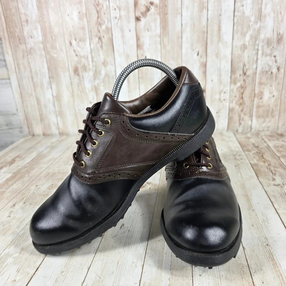FootJoy Golf Shoes‎ Leather Saddle Oxford Spikeless Comfort 7.5M